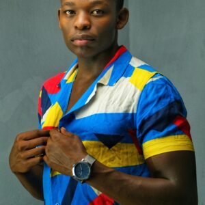 Geometric Abstract Print Shirt